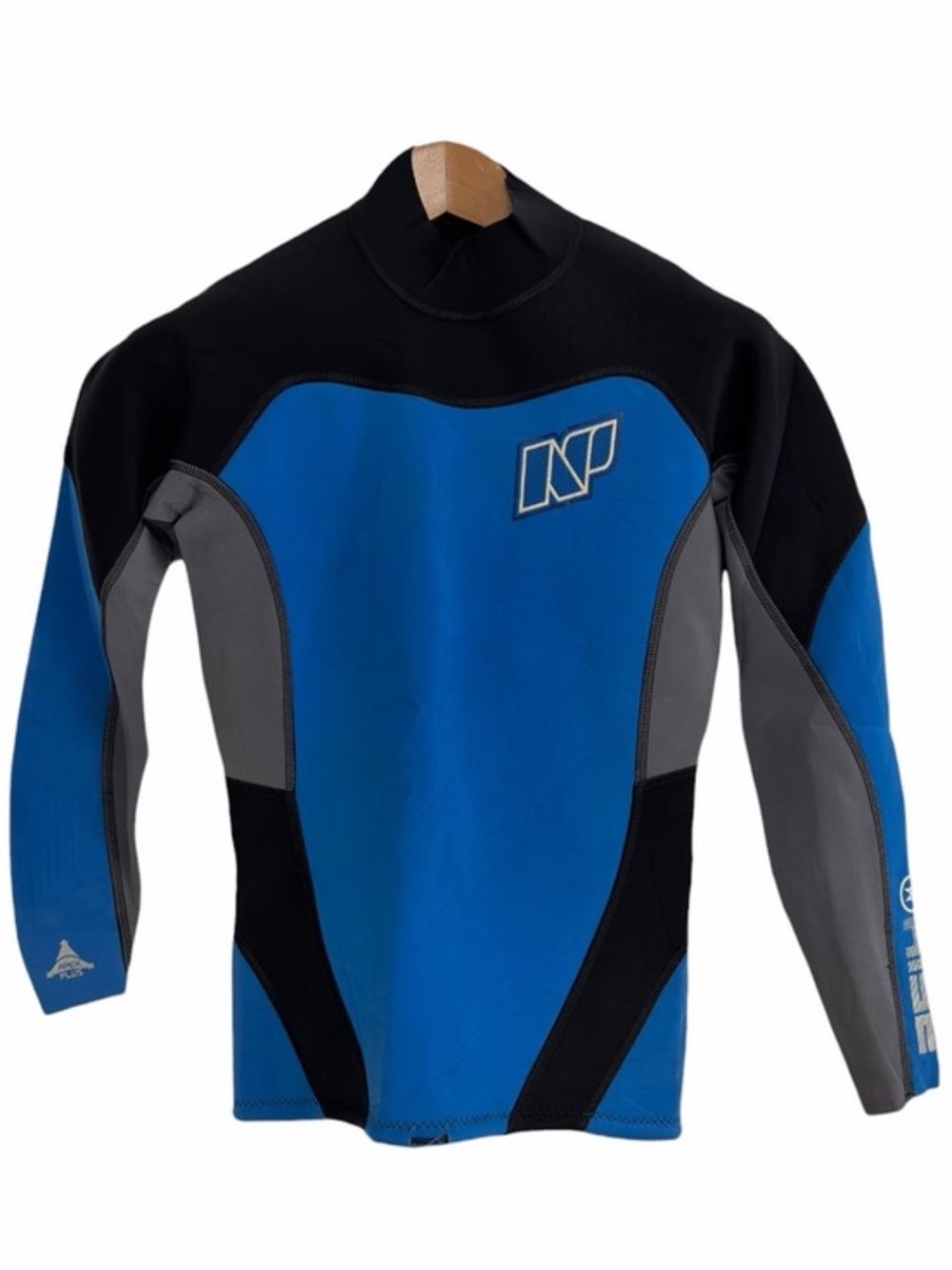 NeilPryde NP Rise Apex Plus 2/1mm Neoprene Surf Wetsuit Top Blue Small